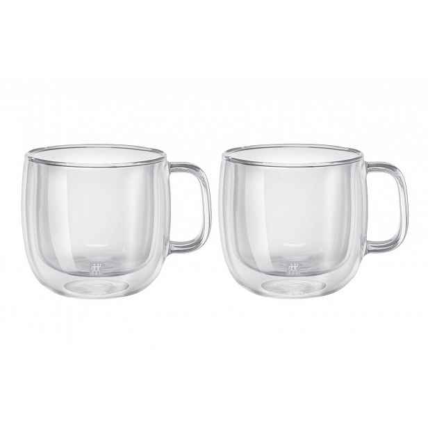 Zwilling Sorrento Plus dvoustěnná sklenice na capuccino, 450 ml, 2 ks
