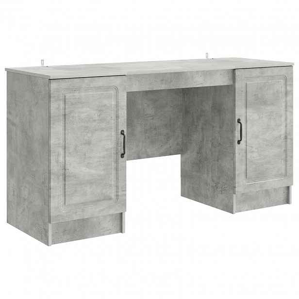 vidaXL Stůl Betonově šedá 142,5 x 50 x 75 cm Kompozitní dřevo