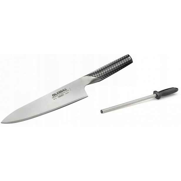Nůž šéfkuchaře 20 cm Global G-2 Plus brousek Taidea T0825D