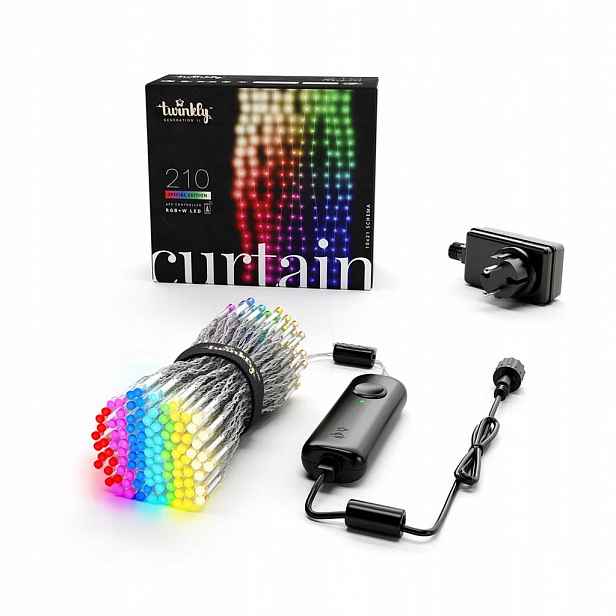 Twinkly Curtain 210 Rgbw Led závěs světelný, ovládání přes aplikaci WiFi/BT
