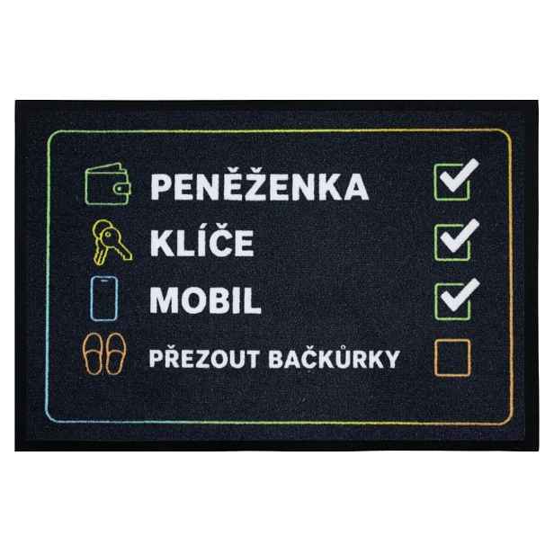 Rohožka Checklist 40x60 cm - na ven i na doma, 40x60, černá, Mercury Flooring
