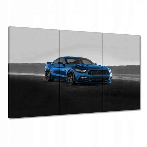 Obrazy 120x80 Modrý Ford Mustang