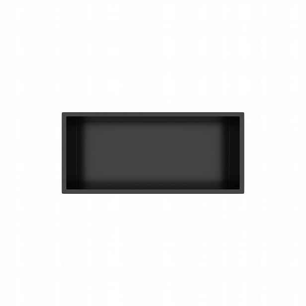 Koupelnová Polička 45x20x10 cm Černá Nerezová Wall-box One Balneo