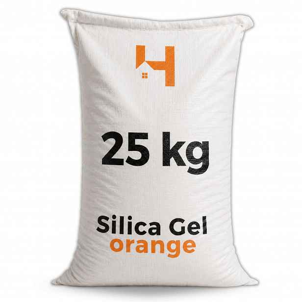 Pohlcovač vlhkosti silica gel oranžový gel křemičitý odvlhčovač 25 kg