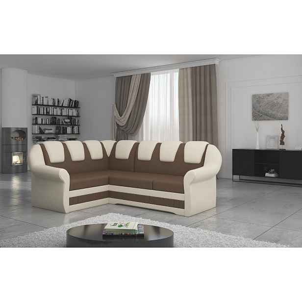 Sedací souprava Lord II Provedení: Levá varianta, látka: Soft 15 brown/ Soft 33 beige