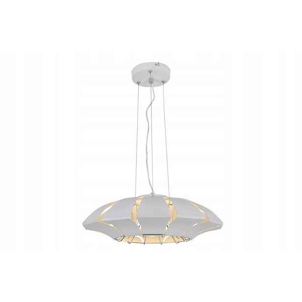 Závěsná lampa Reality Tanui 3xE14 40W geometrická kopule bílá