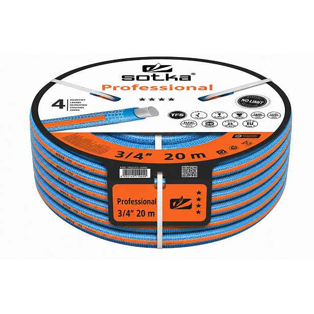 Nekroutící se zahradní hadice Sotka Professional Tfs 3/4" 20MB 25bar