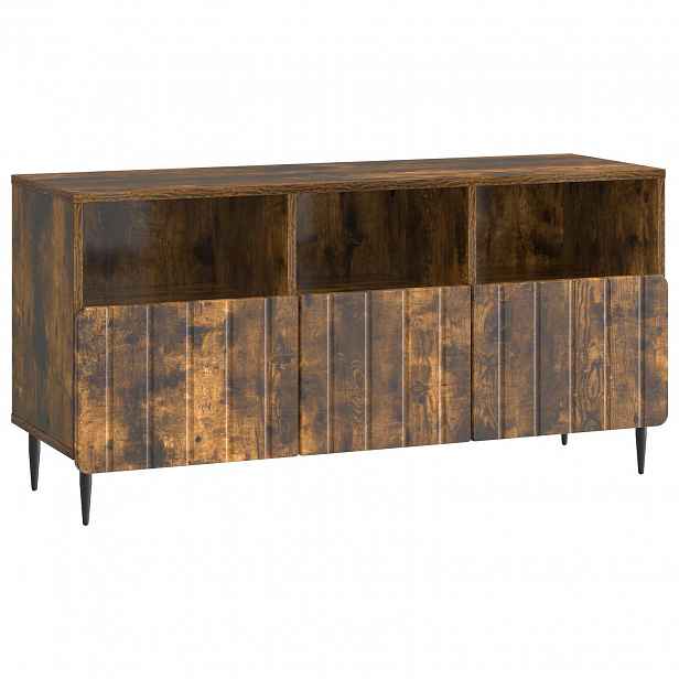 vidaXL Televizní skříň Kouřový dub 102 x 34,5 x 50 cm Kompozitní dřevo