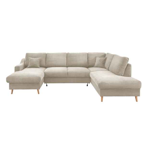 P & B SEDACÍ SOUPRAVA, textil, béžová