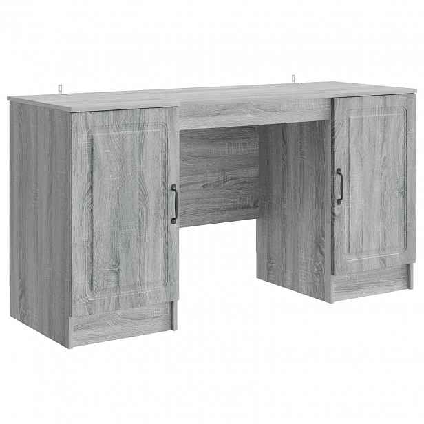 vidaXL Stůl Šedá sonoma 142,5 x 50 x 75 cm Kompozitní dřevo