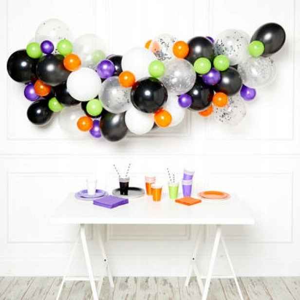 Dekorační gumové balónky mix Halloween páska 70ks Diy