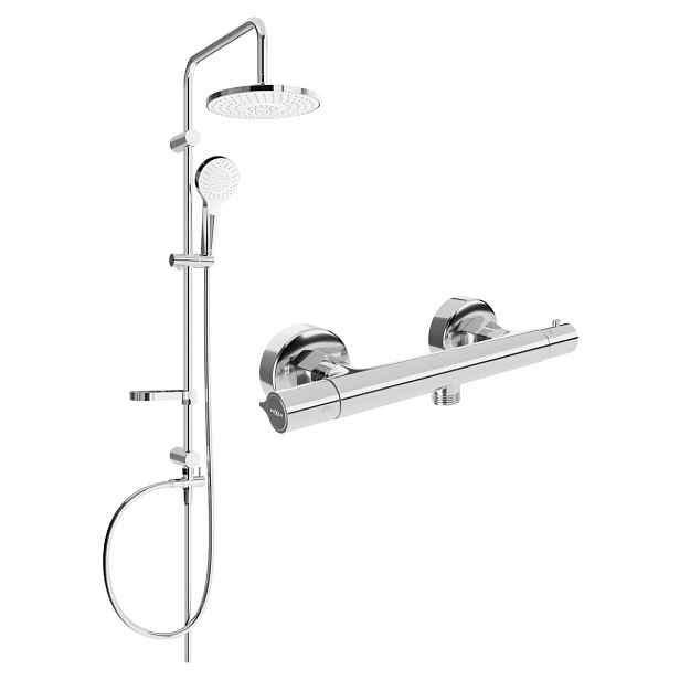 Sprchový set MEXEN ERIK - termostatická baterie Slim chrom
