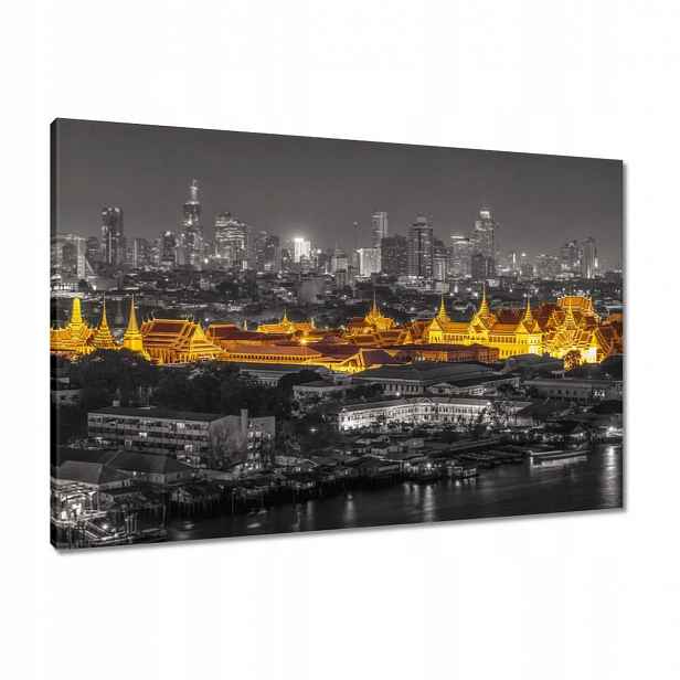 Obrazy 90x60 Zlatá noc v Bangkoku