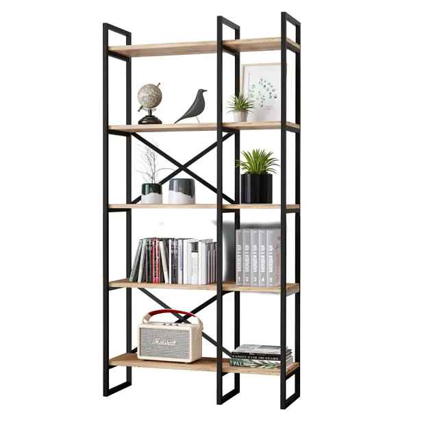 Casarredo Regál PEIPSI - borovice / černá