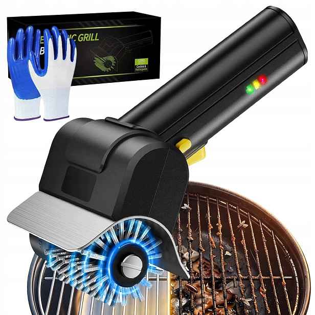 Elektrický kartáč na grilování Kartáč na čištění grilu Vodotěsný