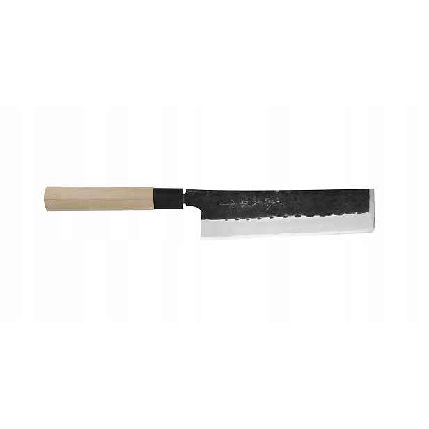 Japonský nůž Usuba 195 Tojiro Black Hammered Shirogami#2 F-1128