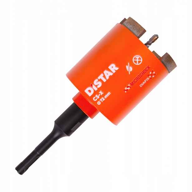 Korunkový Vrták s diamantem Distar Dds-w DLD pro betonu, průměr 72 mm adaptér