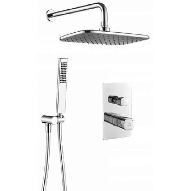 Laveo Sprchový Set Pod Omítku S Dešťovou Sprchou Tores, Chrom