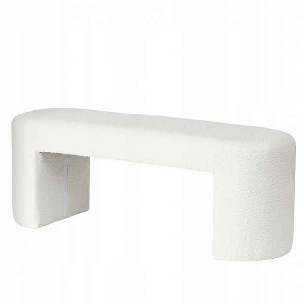 Lavice Solin s plyšovým čalouněním, výška 42 cm