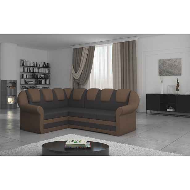 Sedací souprava Lord II Provedení: Levá varianta, látka: Soft 66 dark brown/ Soft 15