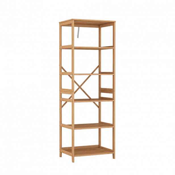 Vicco POLICE NA KNIHY Novaro Bambus 48.3 x 140.3 cm se 6 přihrádkami