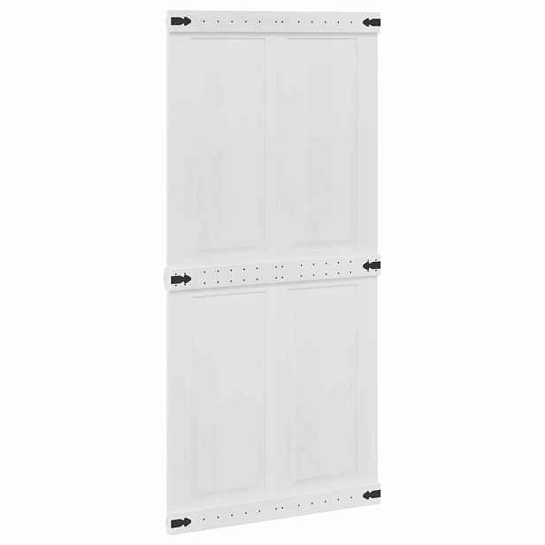 vidaXL Zavěsné posuvné dveře CORONA 100 x 210 cm Bílá