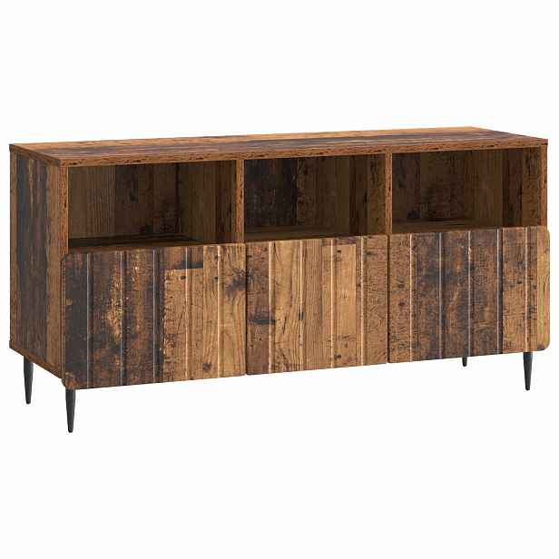 vidaXL Televizní skříň Staré dřevo 102 x 34,5 x 50 cm Kompozitní dřevo