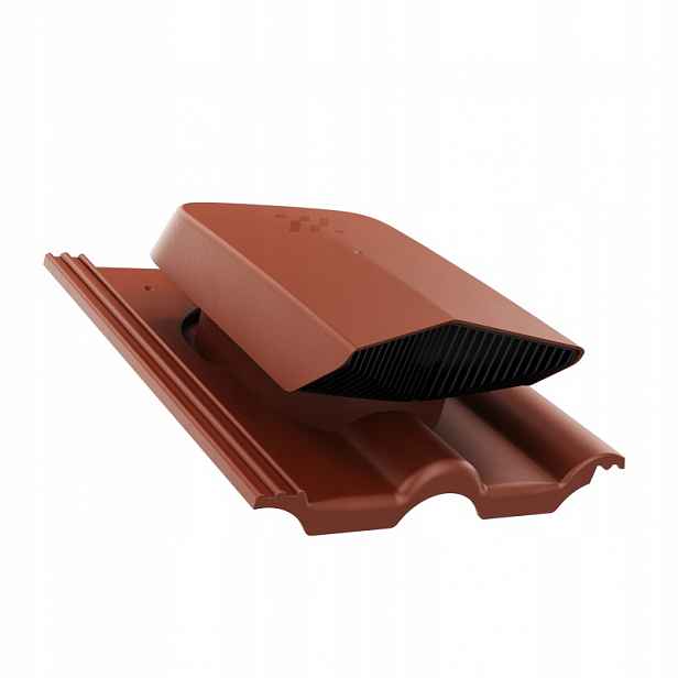 Ventilační střešní ventilátor Braas Románský Kaštanový