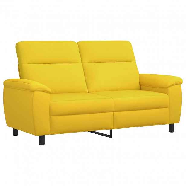 vidaXL Pohovka Světlá žlutá 178 x 90 x 95 cm Textil