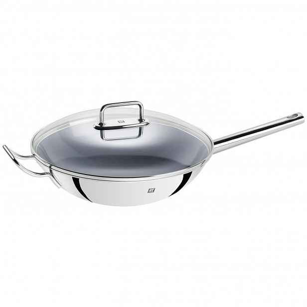 Zwilling Plus nepřilnavá pánev wok se skleněnou poklicí, Ø 32 cm