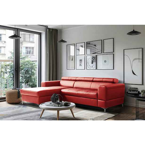 Livetastic ROHOVÁ SEDAČKA, textil, kůže, červená