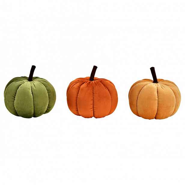 Dekorace dýně PUMPKIN 14x18 cm - různé barvy Barva: Zelená