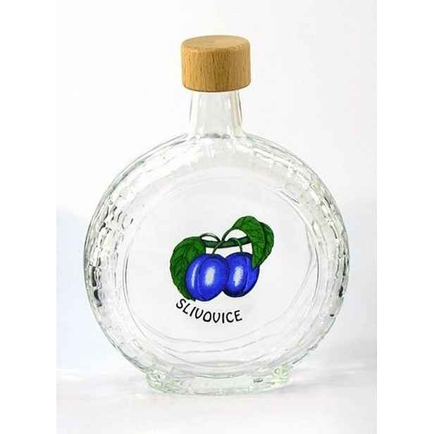 láhev 0,5 l Peggy ŠVESTKY, uz. 28 dřevo