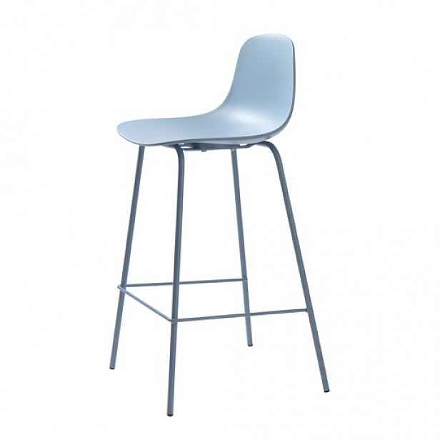 Unique-Furniture WHITBY barová židle unique furniture modrá plast 42021080
