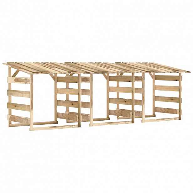 vidaXL Pergoly se střechou 3 ks 100x90x100 cm impregnovaná borovice