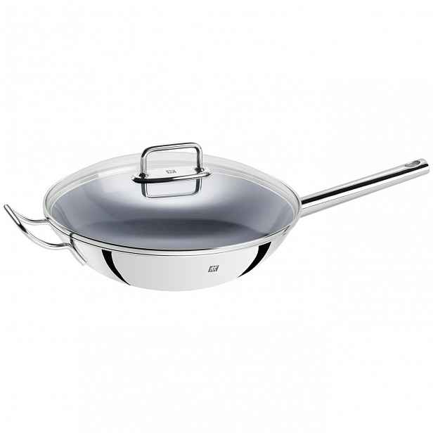 Zwilling Plus nepřilnavá pánev wok se skleněnou poklicí, Ø 32 cm