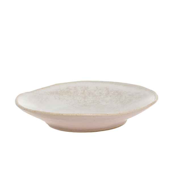 Béžovo-růžový rustikální dezertní talíř Valence Dusty Rose - Ø 19*4 cm  Chic Antique