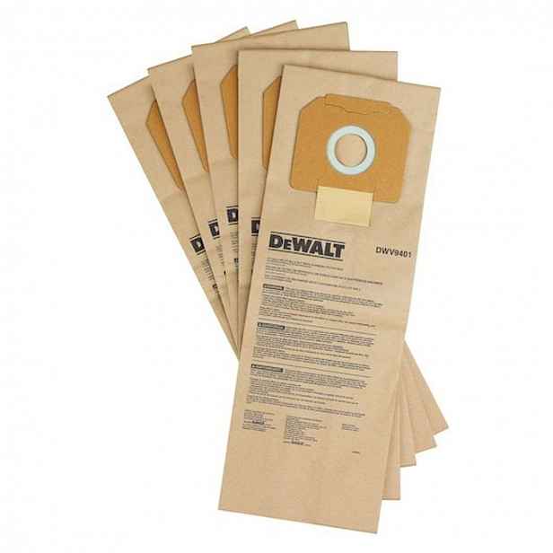 DeWALT - Náhradní sáčky do vysavače, 5 ks DWV9401