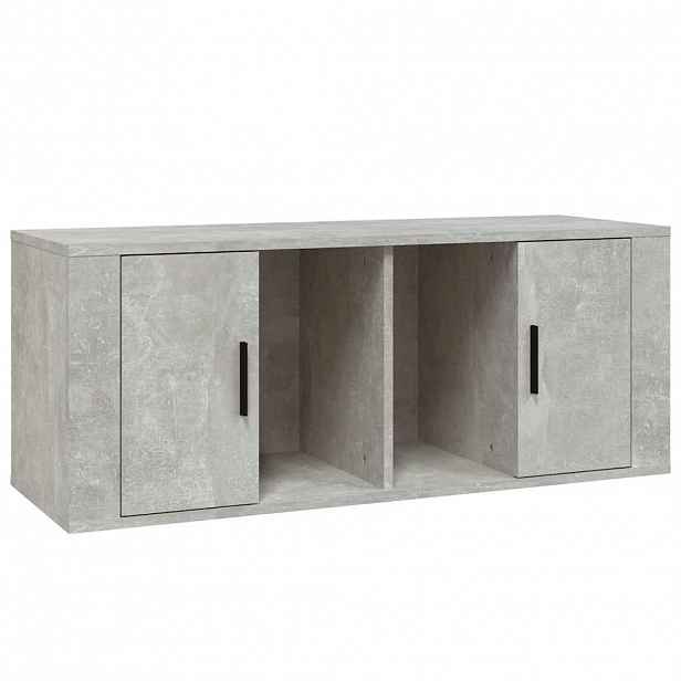 vidaXL TV skříňka betonově šedá 100x35x40 cm kompozitní dřevo