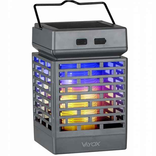 Insekticidní Uv lampa Solární lampa 2v1 5W na mouchy a komáry Vayox