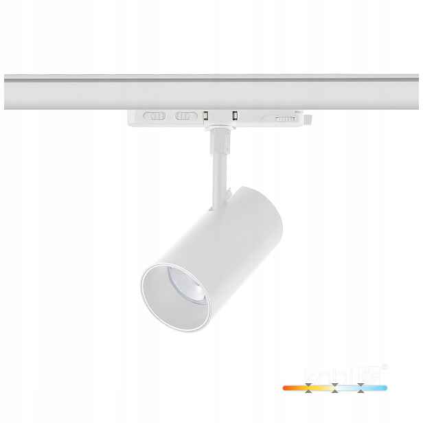 Led kolejnicový reflektor 10W 3CCT bílý 3-fázový Nextrack Core Kobi
