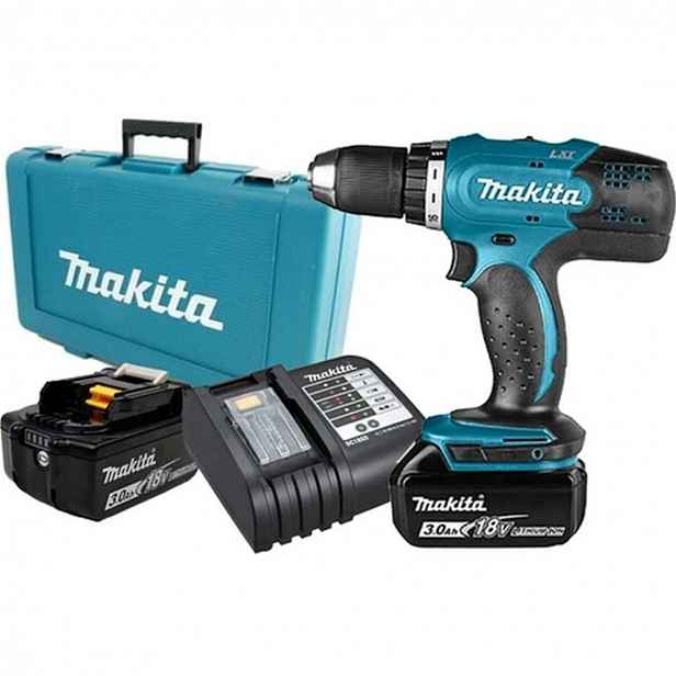 Makita - 18V AKU vrtací šroubovák, 2x aku 3,0 Ah LXT, nabíječka DDF453SFE