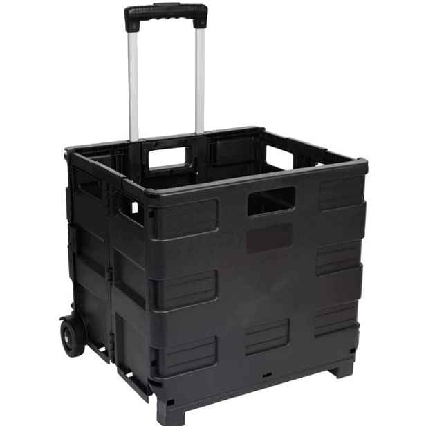 Skládací nákupní vozík s přepravním boxem o objemu 42,5 l do 25 kg