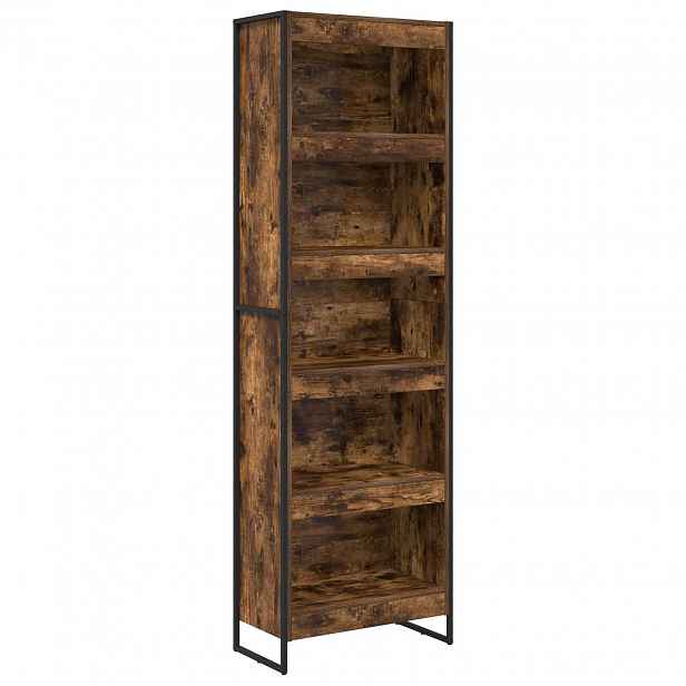 vidaXL Knihovna 60 x 30 x 189,5 cm Kompozitní dřevo Kouřový dub