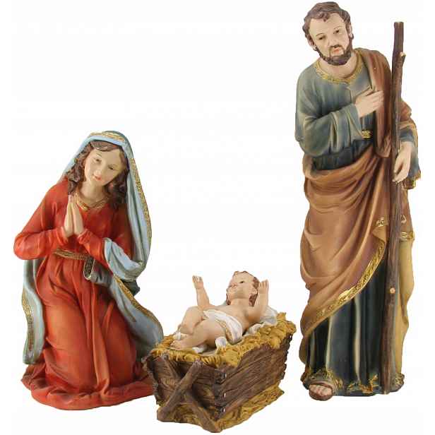 Figurky Do Betléma Svatá Rodina Josef Marie 60 CM