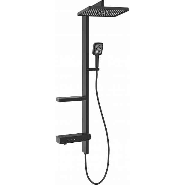 Mexen Roar dešťový sprchový set s baterií, černý, 1301 mm
