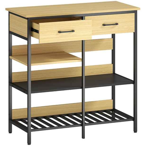 Modenvie SIDEBOARD 90/40/91 cm z dřevotřísky v přírodní barvě s ocelovým rámem