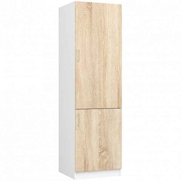RAUMHIRSCH FURNITURE VYSOKÁ SKŘÍŇ Bílá, dub Sonoma 205/60/55