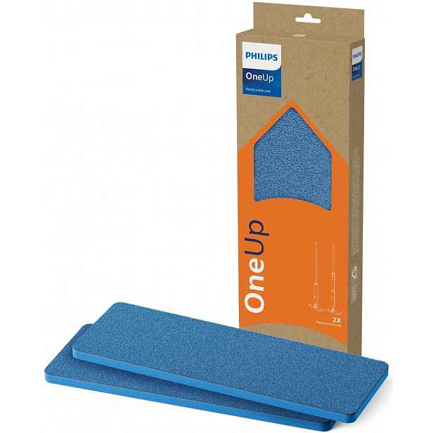 2x Pad Vložka Do Mopu Philips OneUp XV1882 Nástavec Pro Modely XV3101 XV5113
