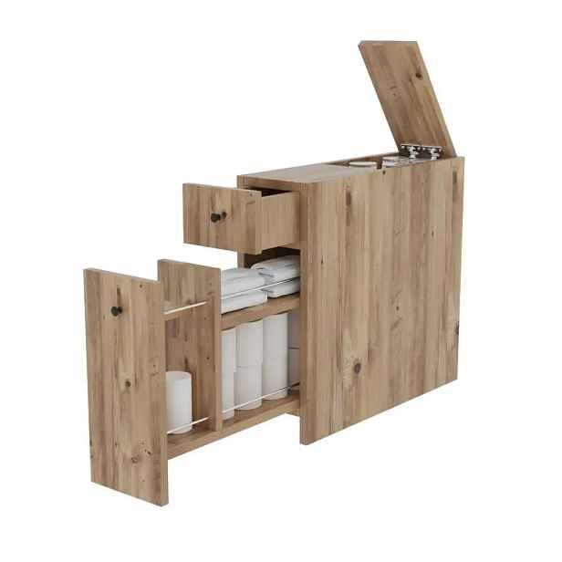 Casarredo Úzká koupelnová skříňka KALDER - dub